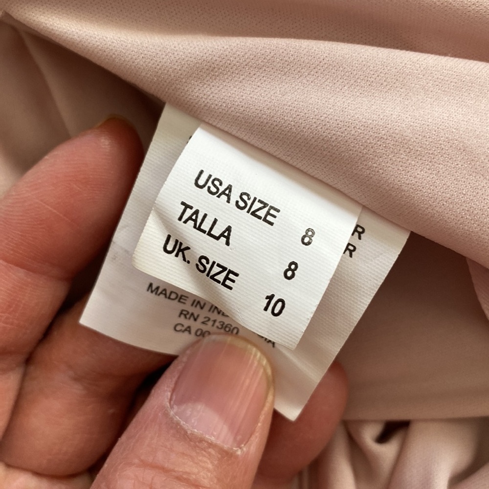 Mori Lee bridesmaid dress. Midi Flutter Sleeve Chiffon Dress - STYLE #21704 - Picture 16 of 16